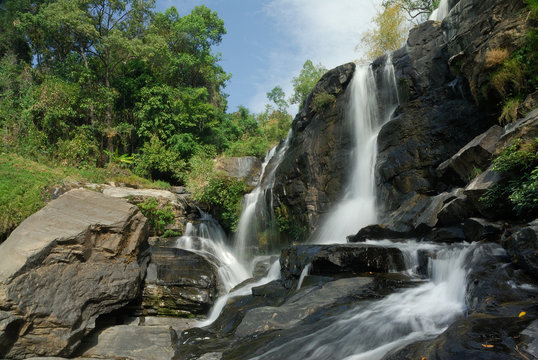 Mae Klang waterfall at Chiangmai province, Thailand
