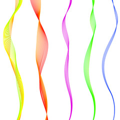 Vector abstract background. Line waves. For business, science, technology design.