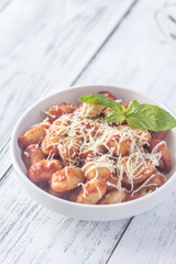Potato gnocchi with tomato sauce