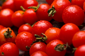 red tomatoes closeup