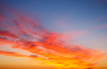 sunset cloudscape