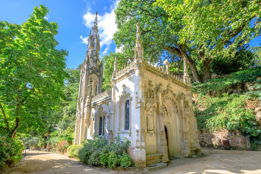 The gothic Chapel of Holy Trinity, in Portuguese Capela da Santissima Trindade in Sintra, Lisbon District, Portugal.
