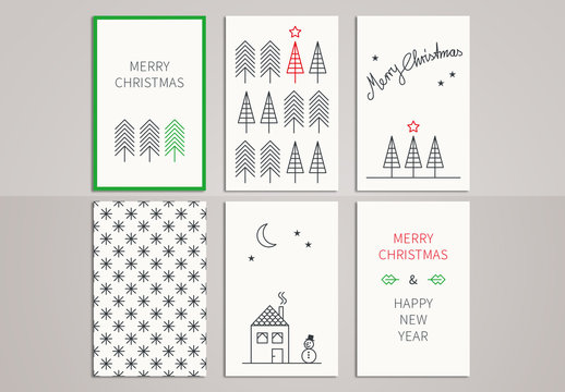 Christmas Greeting Card Set
