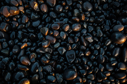 Wet pebbles