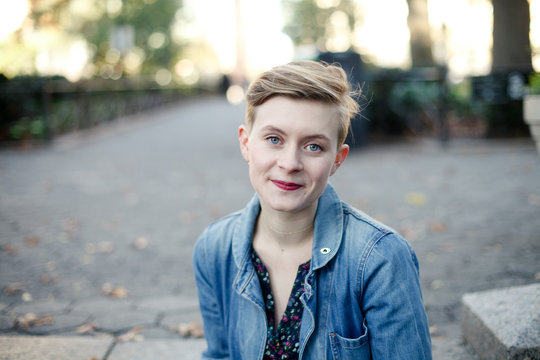 Headshot of a beautiful young woman
