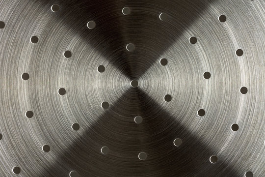 Stainless steel steamer basket close-up