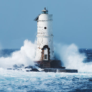 Old Lighthouse in the storm