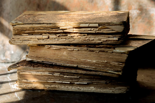 Stack of Antique Books