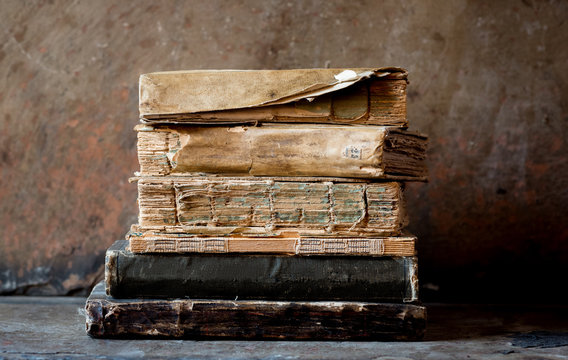 Stack of Antique Books