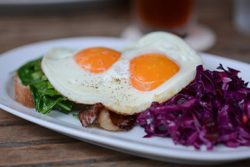 Sunny side up eggs