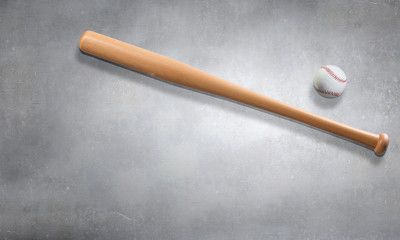 Baseball and bat