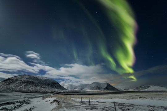 Aurora Borealis in Western Iceland