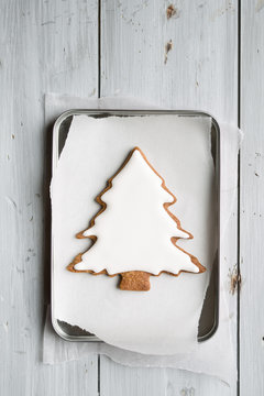 Christmas tree cookie