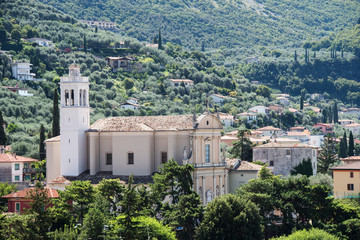 Fototapeta na wymiar Parrocchia Church, Malcesine, Garda Lake, Italy, Europe