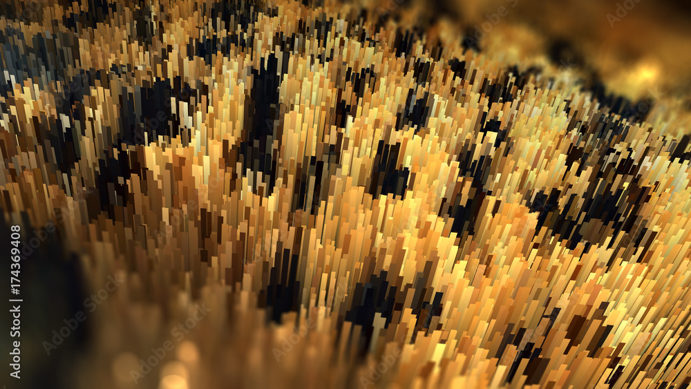 Poster abstract textured background with depth of field. rectangle pattern