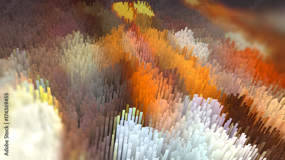 Poster abstract textured background with depth of field. rectangle pattern