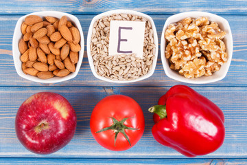 Natural products or ingredients as source vitamin E, minerals and dietary fiber