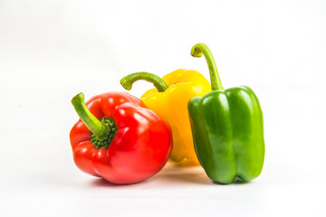 Bell pepper isolated on white background