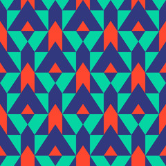 Pattern with stripe, chevron, geometric shapes