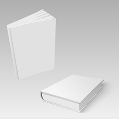 Blank of book for your design. Mock up. Vector