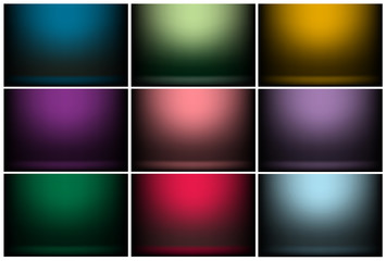 studio room background ,Template mock up for display of product.