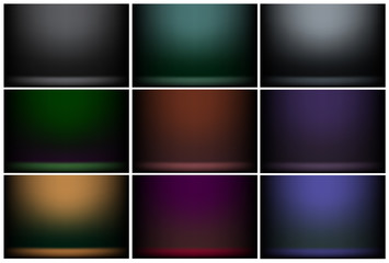 studio room background ,Template mock up for display of product.