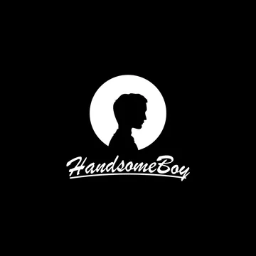 Handsome Boy Logo Template Design Stock Vector | Adobe Stock