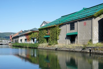 Fototapeta na wymiar 北海道の観光地　小樽運河
