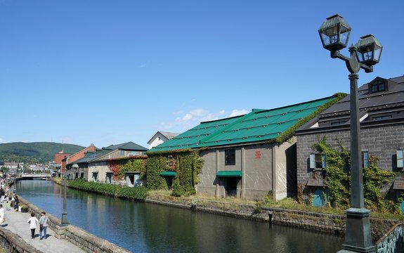 北海道の観光地　小樽運河