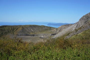北海道の有珠山火口