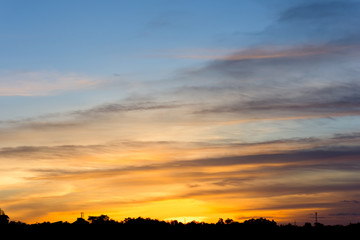 sunset sky background