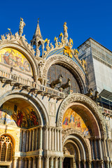 Obraz premium Facade of Saint Mark's Basilica in Venice