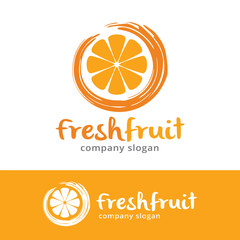 Fresh Fruit Logo Template Design Vector, Emblem, Design Concept, Creative Symbol, Icon