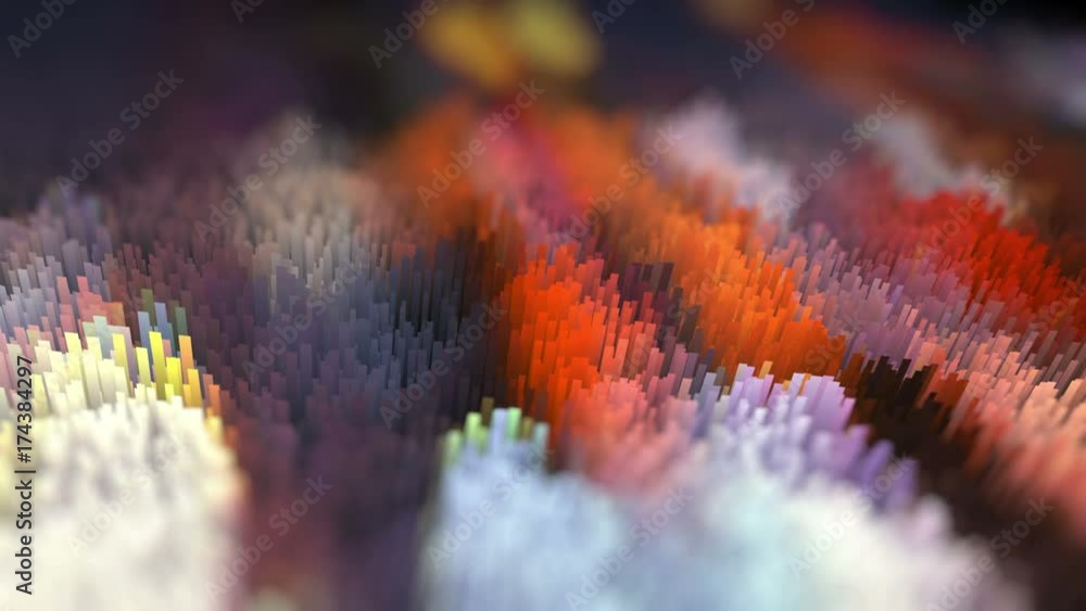Poster 4k looping abstract textured background with depth of field
