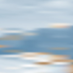 Gradient background with blue cloudy sky in the evening.  Beautiful copyspace. Vector illustration. Eps10