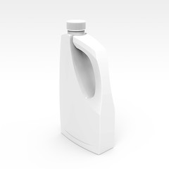 Blank detergent bottle mockup