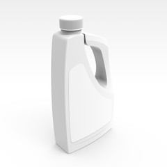 Blank detergent bottle mockup