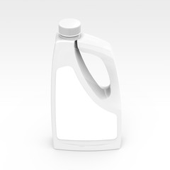 Blank detergent bottle mockup