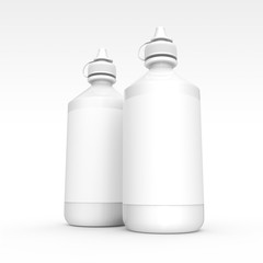 Contacts Solution bottles mockup