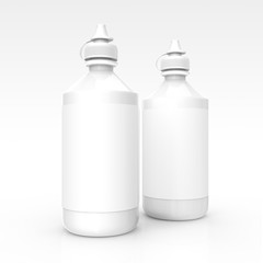 Contacts Solution bottles mockup