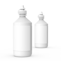 Contacts Solution bottles mockup