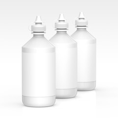 Contacts Solution bottles mockup