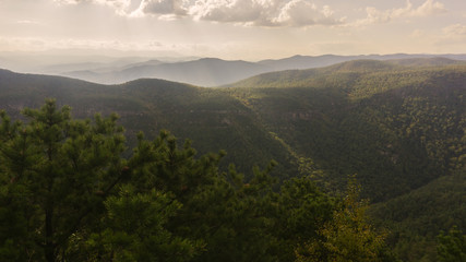 A view of the Linville Gorge in Western North Carolina.