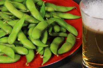枝豆とビール