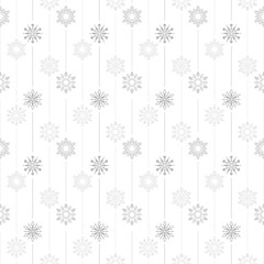 frozen crystal Snowflake basic vertical line seamless pattern texture background vector  in white gray tone