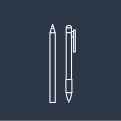 Vector of pen icons