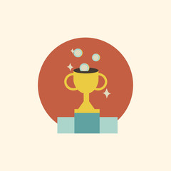 Illustration of trophy vector