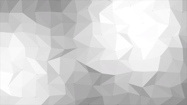 Polygonal abstract motion background of a triangular surface mesh. (4K UHD seamless loop.)