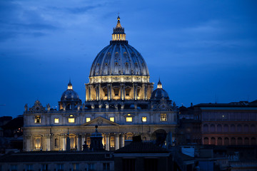 Fototapeta na wymiar Basilica di San Pedro, at Roma
