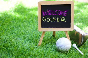 Welcome to golfer 